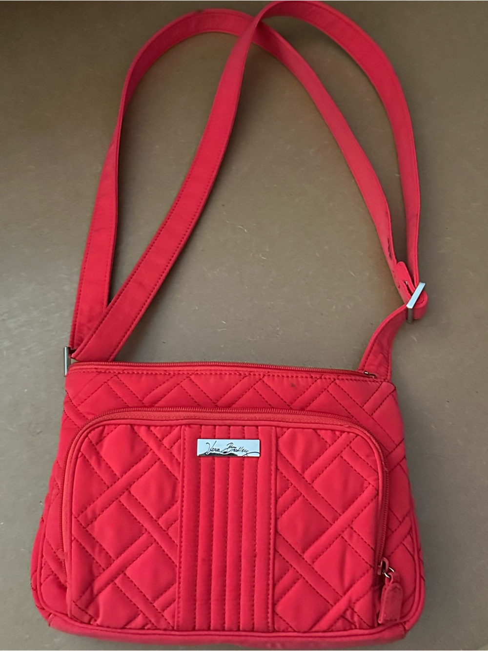 Vera Bradley Red Quilted Crossbody Bag